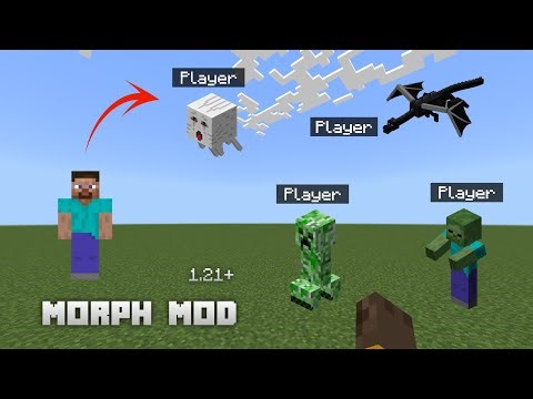 Morph in to any mob in Minecraft Pe 1.21