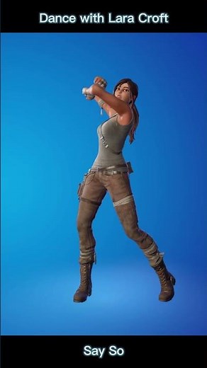 Fortnite emote - Say So - performed by Lara Croft