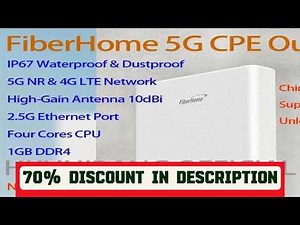 A must-have product! FiberHome 5G Outdoor CPE LG6121D 2.5G Ethernet Port IP67 Wired POE Router 5G