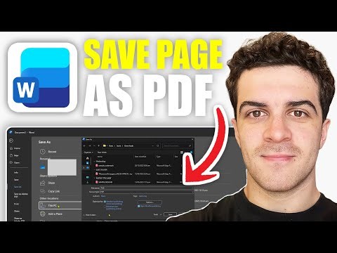 How to Export or Save One Page as PDF From Word (2026 Guide)