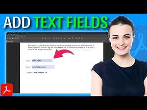 How to Create Form Text Fields in Acrobat