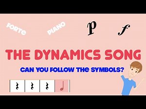 The Dynamics Song - Rhythm play along (quarter notes & eighth notes) - Forte & Piano dynamics
