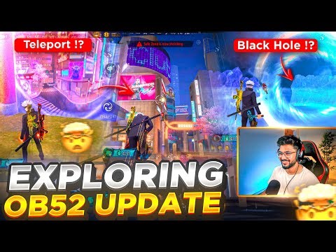 Exploring New FF OB52 Update - FreeFireMax X Jujustu Kaisen Collab 😍🔥 - Free Fire Telugu - MBG ARMY