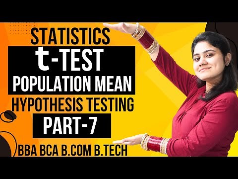 Introduction to t-test|Small Samples|Hypothesis Testing|Statistics|BBA|BCA|BCOM|B.TECH|Dream Maths