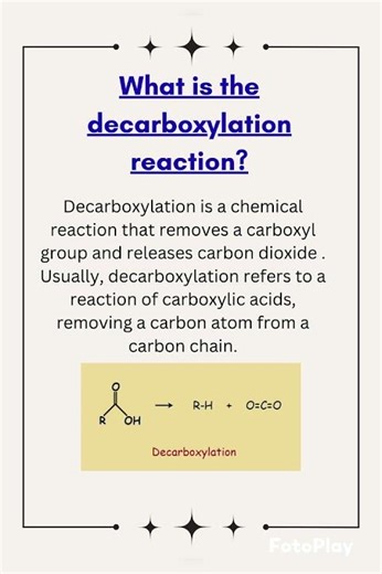What is the decarboxylation reaction?