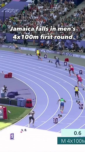 Trouble for #Jamaica in the men’s 4x100m relay as they will not compete in the final for the first time since 2004. 😳 #ParisOlympics 📺 USA Network & Peacock