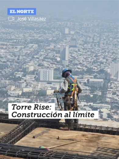 La construcción de Torre Rise está en fase final con trabajadores que laboran a 96 niveles de altura En este punto de la obra se coloca la losa del segundo piso del skydeck o mirador turístico, uno de los atractivos que tendrá el que será el edificio más alto de Latinoamérica. #torrerise #edificio #mty #elnorte