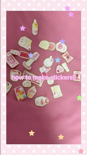 how to make stickers!! #cutecore #stickers
