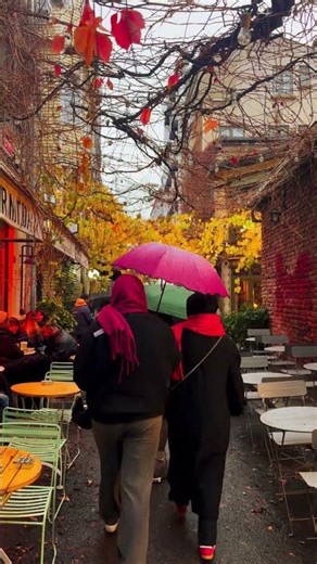 A Walk Through the Most Aesthetic Autumn Street Café 🍂✨