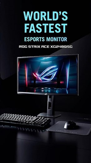👀🖥️ Peep the new #ROG Strix Ace #XG248QSG that's built to win.