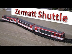 MGB (matterhorn gotthard bahn): Zermatt Shuttle train model