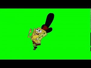 SpongeBob Green Screen: Spongebob Hitchhiking