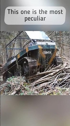 Homemade tracked ATV in hard offroading