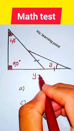 20K views · 44 reactions | What is the measure "∠y" #mathematics #geometry #fblifestyle #reelsviralシ #education #information | Hic Learning Point | Facebook
