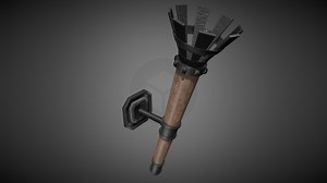 Medieval Wall Torch - Download Free 3D model by Kigha