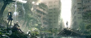 City Ruins NieR: Automata Live Wallpaper - MoeWalls