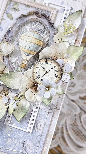 New video tutorial on YouTube 📽️ with my newest collection for @stamperiainternational Timeless 🩵 Why create a flat card when you can enjoy adding layers snd layers 🤪 I do like to make not as layered projects from time to time but not today! Today I went full layer mode 😀 … I used combination of paper and fabric flowers, paper leaves and gorgeous elements from the collection. Do you want to create the same card? Jump to my YouTube and make it with me! Then tag me on social media when uploadi