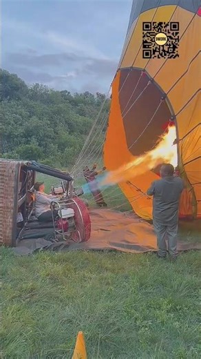 How a Hot Air Balloon Is Inflated Before Takeoff #9work