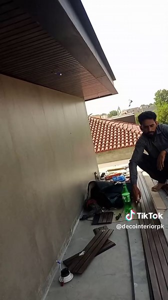 Outdoor Front Elevation with WPC Wall Panels