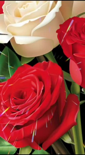 Stunning Roses in Red and White: A Floral Showcase