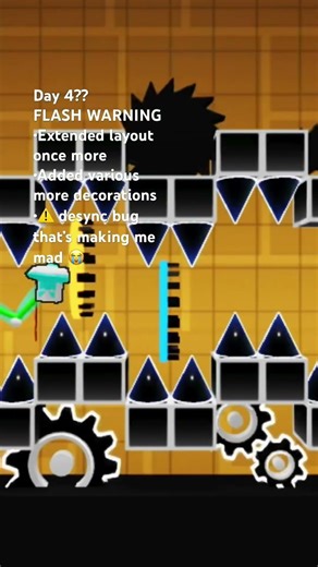 Day 4 Making an insane/extreme demon level in poly dash (Roblox)