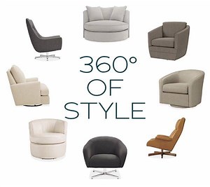 Achieving style and comfort at every angle is easy with modern swivel chairs! http://bit.ly/2fyZ3fw | Room & Board