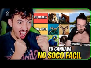 Humano vs Animal - Quais dá pra vencer? - Andrezitos Gameplays | Leozin React