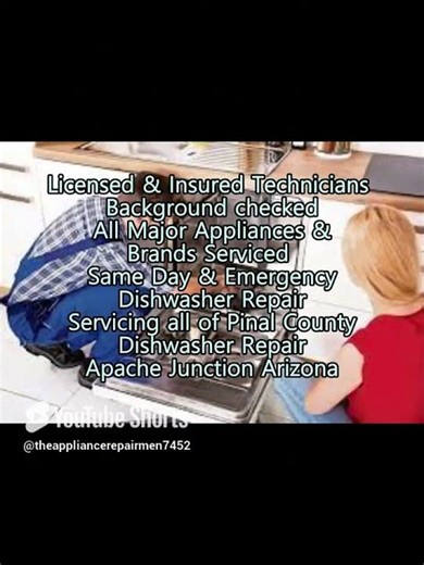 Dishwasher Repair Apache Junction, AZ 623 257 3203