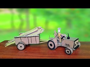 He Built a Working Tractor From Cardboard! 😱🚜 | Mini Tractor Project