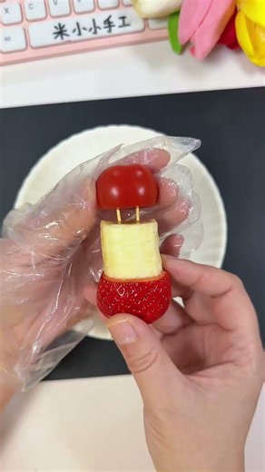 New Year, make "Cai Shen Arrives" with fruits! #Parent-Child Craft #New Year Craft #Creative Craft