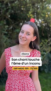 19K views · 386 reactions | Défi MEDD 365 : 73/365 . . . Son chant touche l’âme d’un inconnu . . . Un témoignage de @albane.en.musique #MEDD365 #catholique #chant | Mon expérience de Dieu | Facebook