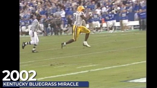 WBRZ FLASHBACK: LSU beat the odds during 2002's Bluegrass Miracle against Kentucky