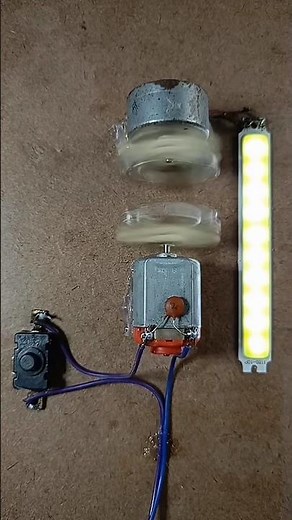 Wireless Power Transfer with DC Motor & Magnet 😱 | Free Energy Experiment? ⚡ #Shorts #experiment