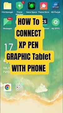 How to connect XP pen graphic tablet with phone| Online tutor