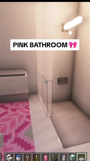 PINK Minecraft Bathroom: Build a Cute and Colorful Bathroom | Minecraft Tutorial
