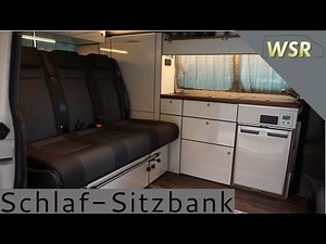 WSR-Reisemobile VW T6.1 Schlaf- Sitzbank Funktion