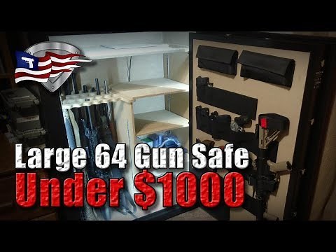 Best Large 64 Gun Safe Under $1000 / Cannon Wide Body with Upgrades