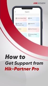 How to Get Support from Hik Partner Pro