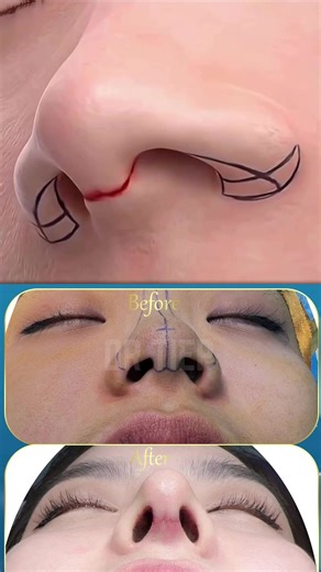 Nose wing reduction for a slimmer, more balanced nose shape ✨ Precise technique • Natural healing • Perfect facial harmony. #AlarReduction #NoseSurgery #Rhinoplasty #FacialBalance #AestheticClinic