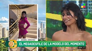381K views · 10K reactions | ✨ El megadesfile de Anabel Sánchez, la modelo del momento que se hizo viral  "Me emocionó mucho el mensaje de María Becerra".  "Sueño con terminar mi casa". Cc #DesayunoAmericano @PamelaDav @desayunook | América TV | Facebook