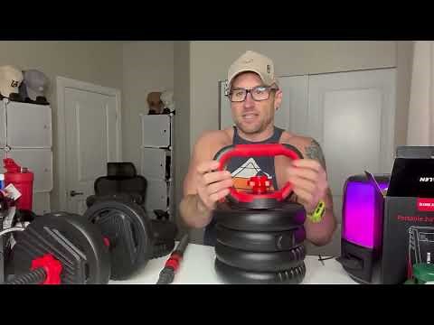 4 in 1 adjustable Dumbbell/Kettlebell/ Barbell Weight Set