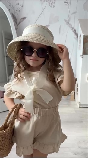 Top Mini Star Models on Instagram: "Little Mia @miakulikova_ is getting ready for a beach day 🩷 her sweet look reminds us that charm is in the details. Малышка Мия @miakulikova_ собирается на пляж 🩷 ее нежный образ напоминает нам, что очарование в деталях."
