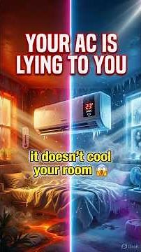 Your AC Is Lying To You…It Doesn’t Cool Your Room 😱 #cooling #airconditioning #shorts #engineering