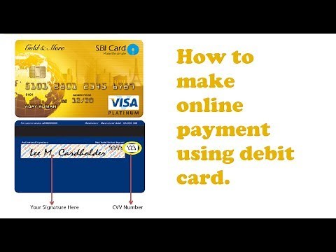 How to pay using debit card