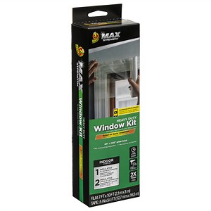 Duck Max Strength 84 in. x 120 in. Rolled Insulation Film Window Kit, Fits Patio Door/XL Window