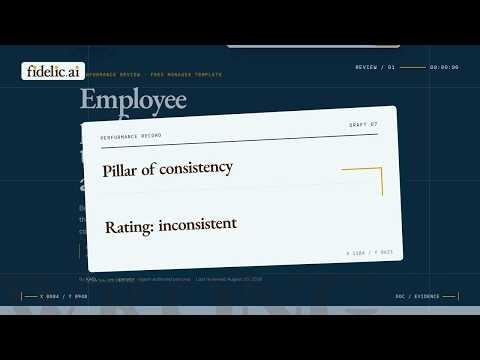 Performance review template: build the evidence record first