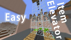 誰でも作れる、ガラス式アイテムエレベーターの作り方を紹介します。 | 脱・初心者を目指すマインクラフト