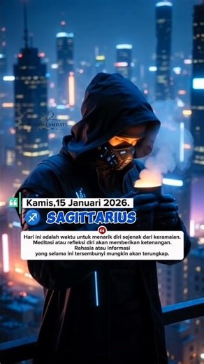 Zodiak Berelemen Api | Sagittarius Kamis 15 Januari 2026.