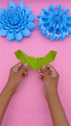 🦇 Easy Origami Bat in 1 Minute! #shorts