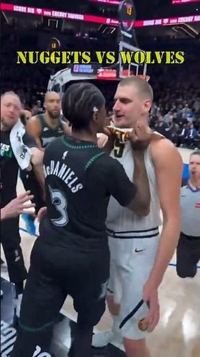 Nikola Jokić and Jaden McDaniels ejected after fight in NBA playoff game! #nbaplayoffs #nba